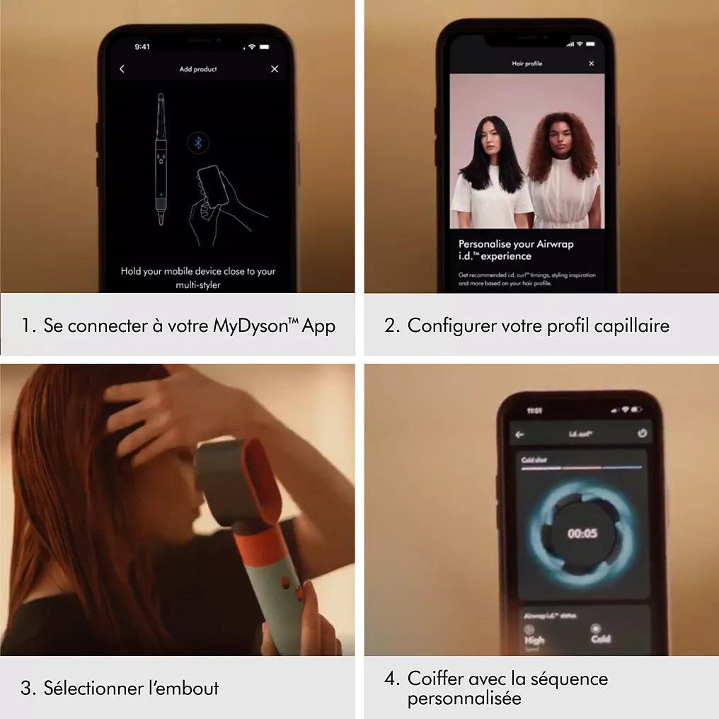 Dyson Airwrap i.d.™ - cheveux bouclés à frisés (Jaspe Fleur de Prunier)
