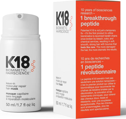 K18 Masque sans rinçage réparation moléculaire Hair Mask